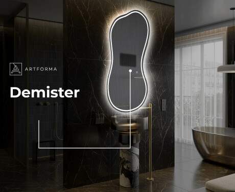 Neregulārais spogulis ar LED apgaismojumu, dekoratīvs dizains K223 #8
