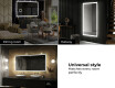 Dizainera LED vannas istabas spogulis ar aizmugurējo apgaismojumu L01 #10
