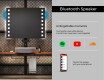 Dizainera LED vannas istabas spogulis ar aizmugurējo apgaismojumu L03 #6