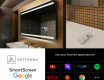 Dizainera LED vannas istabas spogulis ar aizmugurējo apgaismojumu L09 #4