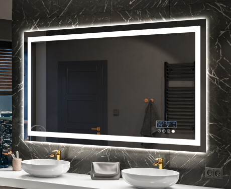 Dizainera LED vannas istabas spogulis ar aizmugurējo apgaismojumu L15 #10