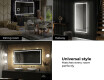 Dizainera LED vannas istabas spogulis ar aizmugurējo apgaismojumu L15 #10