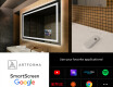 Dizainera LED vannas istabas spogulis ar aizmugurējo apgaismojumu L15 #4