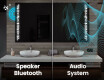 Dizainera LED vannas istabas spogulis ar aizmugurējo apgaismojumu L38 #5