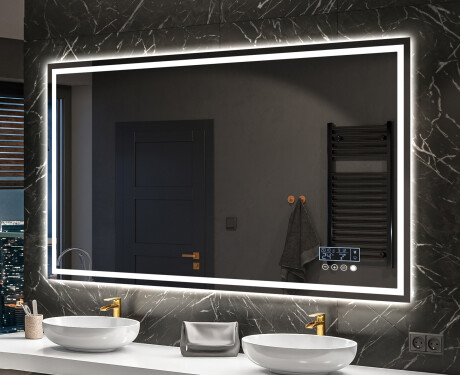 Dizainera LED vannas istabas spogulis ar aizmugurējo apgaismojumu L49 #10