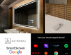 Dizainera LED vannas istabas spogulis ar aizmugurējo apgaismojumu L49 #4