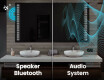 Dizainera LED vannas istabas spogulis ar aizmugurējo apgaismojumu L55 #5