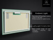 Dizainera LED vannas istabas spogulis ar aizmugurējo apgaismojumu L62 #2