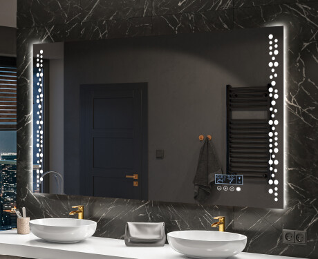 Dizainera LED vannas istabas spogulis ar aizmugurējo apgaismojumu L65 #10