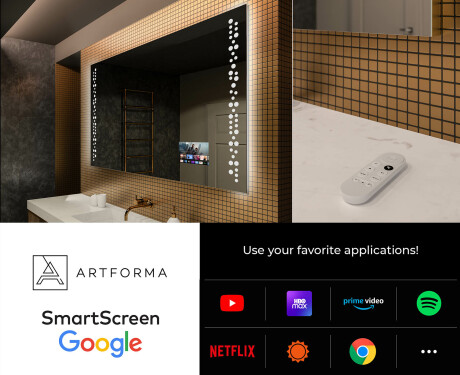 Dizainera LED vannas istabas spogulis ar aizmugurējo apgaismojumu L65 #4