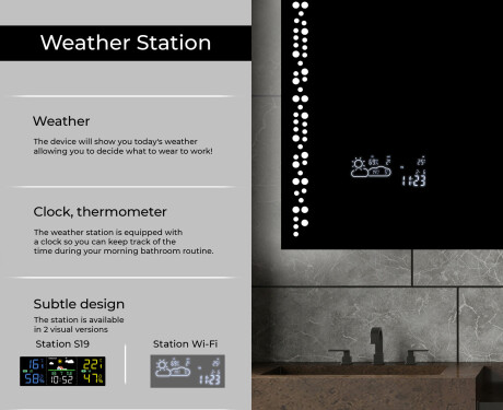 Dizainera LED vannas istabas spogulis ar aizmugurējo apgaismojumu L65 #5