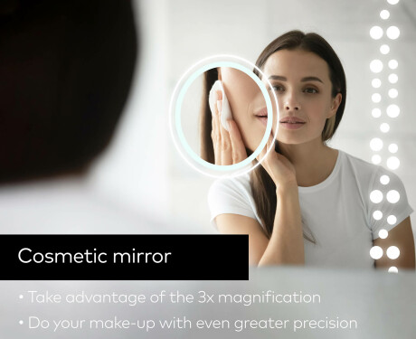 Dizainera LED vannas istabas spogulis ar aizmugurējo apgaismojumu L65 #8