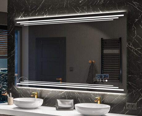 Dizainera LED vannas istabas spogulis ar aizmugurējo apgaismojumu L75 #10