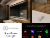 Dizainera LED vannas istabas spogulis ar aizmugurējo apgaismojumu L75 #4