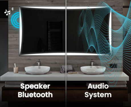 Dizainera LED vannas istabas spogulis ar aizmugurējo apgaismojumu L77 #5