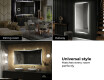 Dizainera LED vannas istabas spogulis ar aizmugurējo apgaismojumu L77 #10