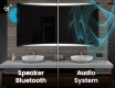 Dizainera LED vannas istabas spogulis ar aizmugurējo apgaismojumu L78 #5