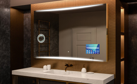 Dizainera LED vannas istabas spogulis ar aizmugurējo apgaismojumu L78