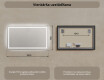 Prostokątne Lustro Łazienkowe Podświetlane 120x70cm z zimną barwą LED 7000K, ciepłą barwą 3000K lub barwą neutralną 4500K #7