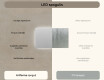 Prostokątne Lustro Łazienkowe Podświetlane 120x70cm z zimną barwą LED 7000K, ciepłą barwą 3000K lub barwą neutralną 4500K #6