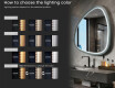 Neregulāras formas LED spogulis ar MDF rāmi augstā spīdumā L308 #5