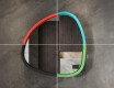 Neregulāras formas LED spogulis ar MDF rāmi augstā spīdumā L308 #4