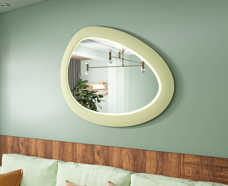 Asimetrisks LED spogulis ar MDF rāmi L310