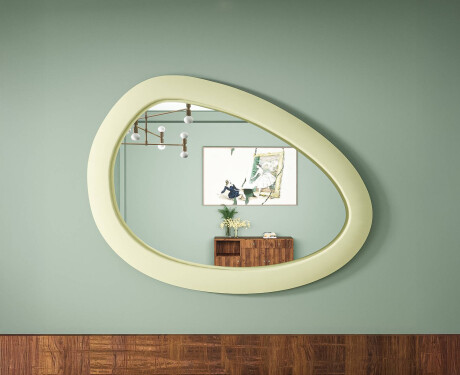 Asimetrisks LED spogulis ar MDF rāmi L310 #7