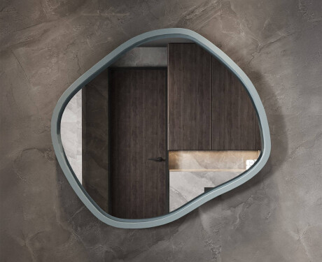 Rombi formas LED spogulis lakotā MDF rāmī L309 #7