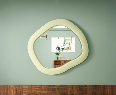 Dizaina LED spogulis ar MDF ģeometriskā formā L309 #3