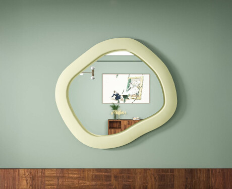 Dizaina LED spogulis ar MDF ģeometriskā formā L309 #7