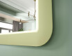 Noapaļots LED spogulis spīdīgā MDF rāmī L305 #4