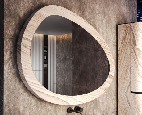 Asimetrisks spogulis ar akmens tekstūru L298 #3