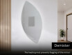 Neregulārais spogulis ar LED apgaismojumu dekoratīvs dizains L221 #8