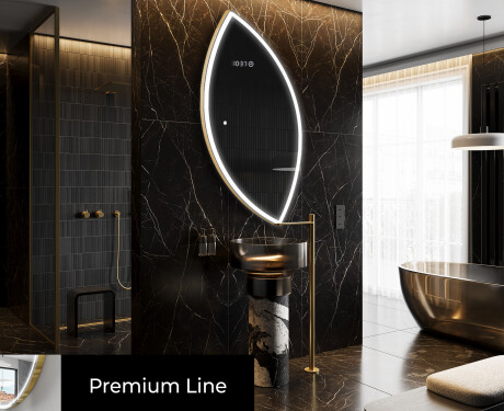 Neregulārais spogulis ar LED apgaismojumu dekoratīvs dizains L222 #3
