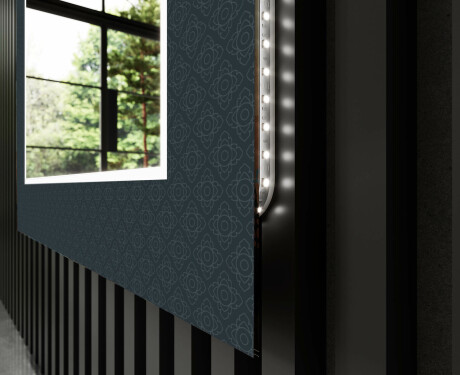 Vannas istabas dekoratīvais spogulis ar aizmugurējo apgaismojumu - elegants #9