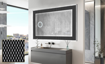 Podświetlane lustro dekoracyjne LED - Modern Masterpiece