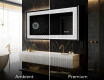Podświetlane lustro dekoracyjne LED - Marble Uplift