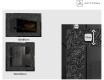 Dekoratīvais spogulis ar aizmugurējo apgaismojumu - Tumšā elegance #2