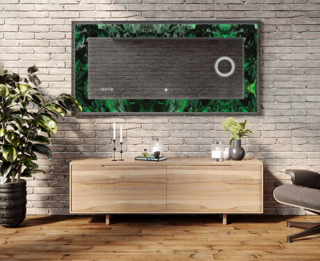 Dekoratīvais spogulis ar aizmugurējo apgaismojumu - Malachite Magic #4
