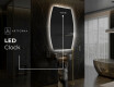 Neregulārais spogulis ar LED apgaismojumu dekoratīvs dizains M221 #7
