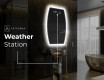 Neregulārais spogulis ar LED apgaismojumu dekoratīvs dizains M222 #6