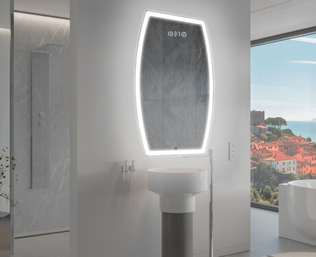 Neregulārais spogulis ar LED apgaismojumu dekoratīvs dizains M222 #9