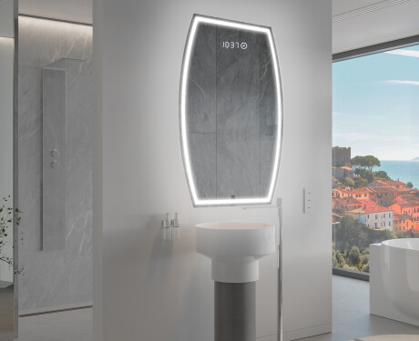 Neregulārais spogulis ar LED apgaismojumu dekoratīvs dizains M223 #9