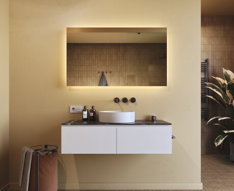 Apgaismots vannas istabas spogulis 60x80/80x60 cm ar neitrālu gaismu 4500K #7