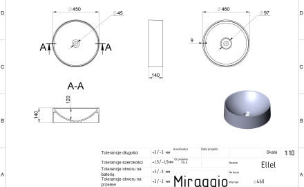 ELLEL MIRASOFT izlietne