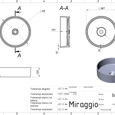 BERGAMO izlietne #5