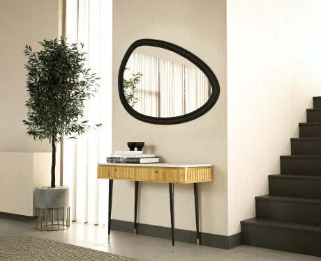 Asimetrisks spogulis ar dekoratīvu MDF rāmi L304 #7