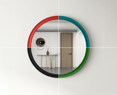 Apaļš spogulis ar MDF apdari L300 #8