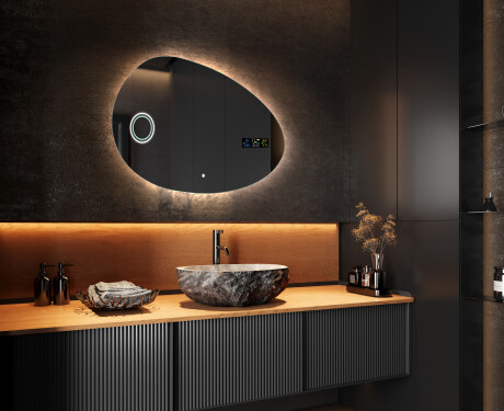 Lustro asymetryczne łazienkowe podświetlane LED H221 #4